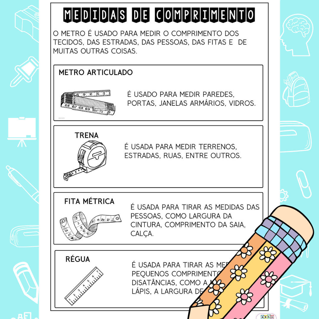 Medidas de Comprimento 1º ano – ABC da Fabi – Recursos Pedagógicos para ...