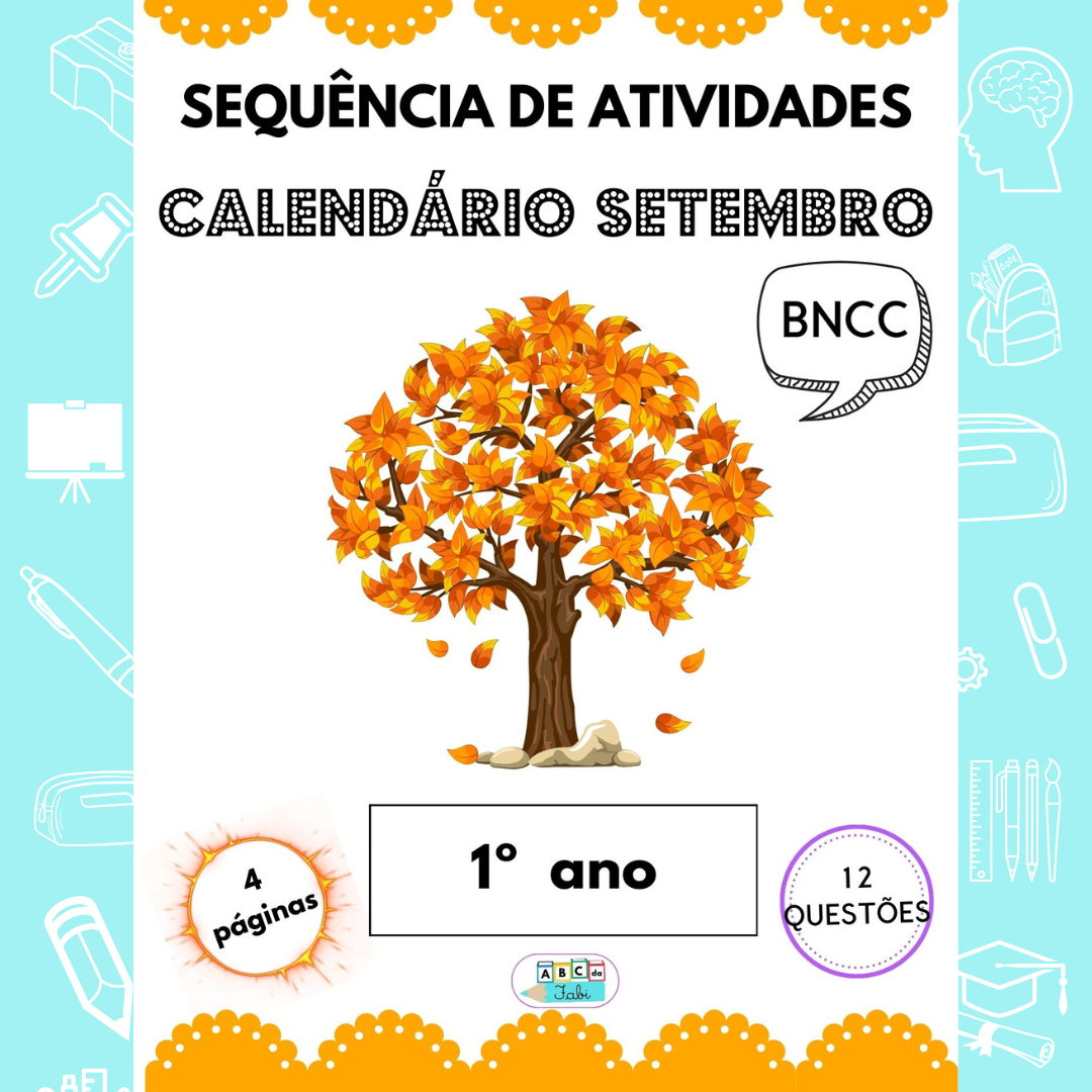 CALENDÁRIO SETEMBRO 1º ano