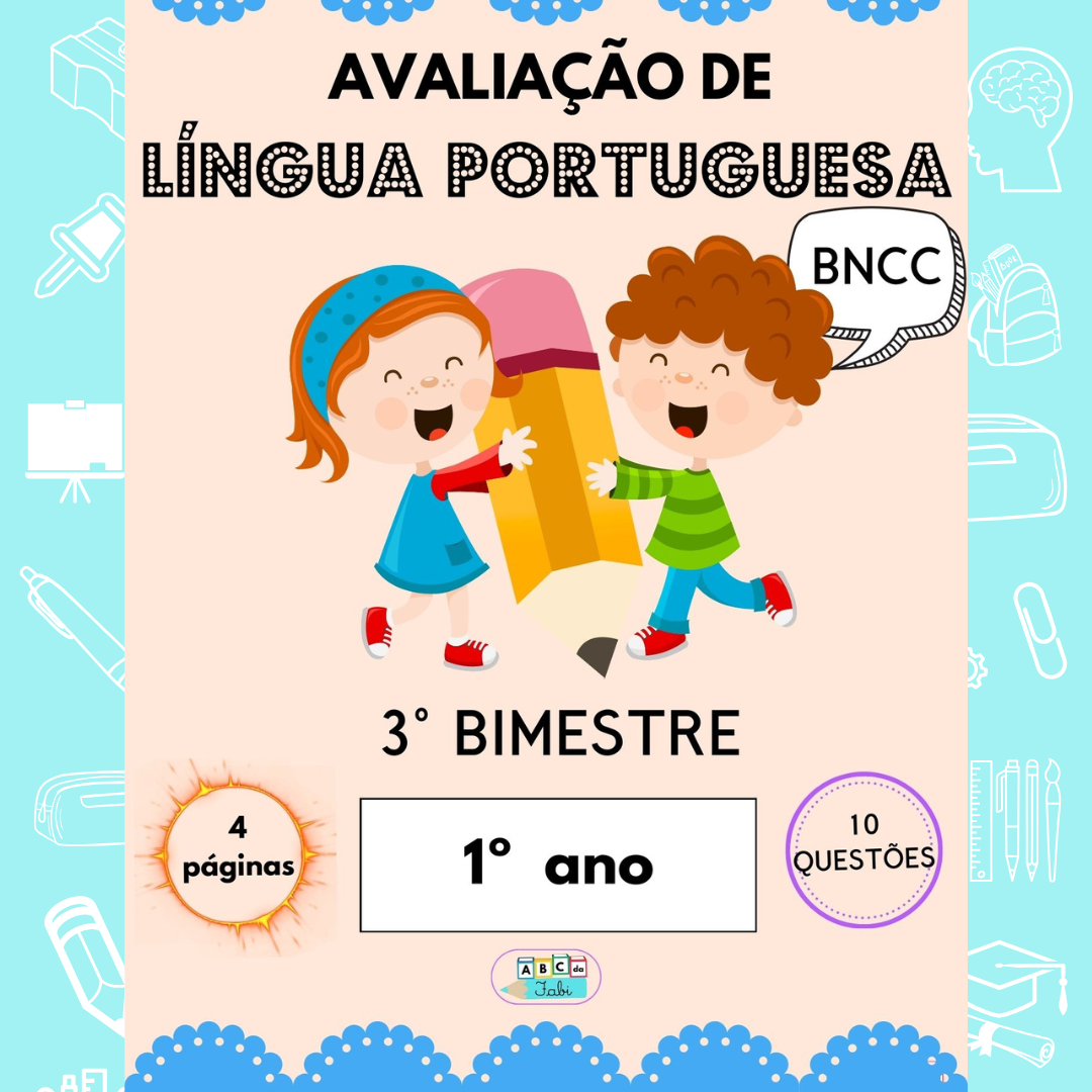 AVALIAÇÃO LÍNGUA PORTUGUESA 3º bimestre - 1º ano