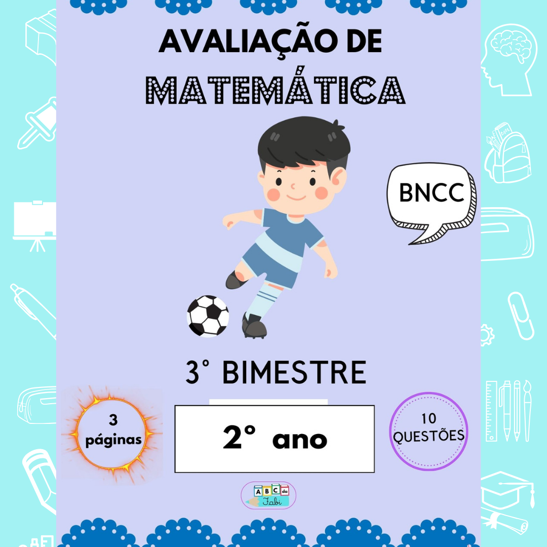 AVALIAÇÃO MATEMÁTICA 2º ANO - 3º BIM