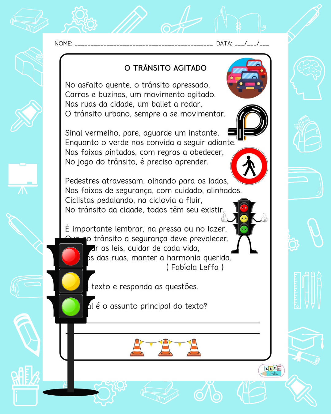 TRÂNSITO 3º ANO – ABC da Fabi – Recursos Pedagógicos para Encantar e ...
