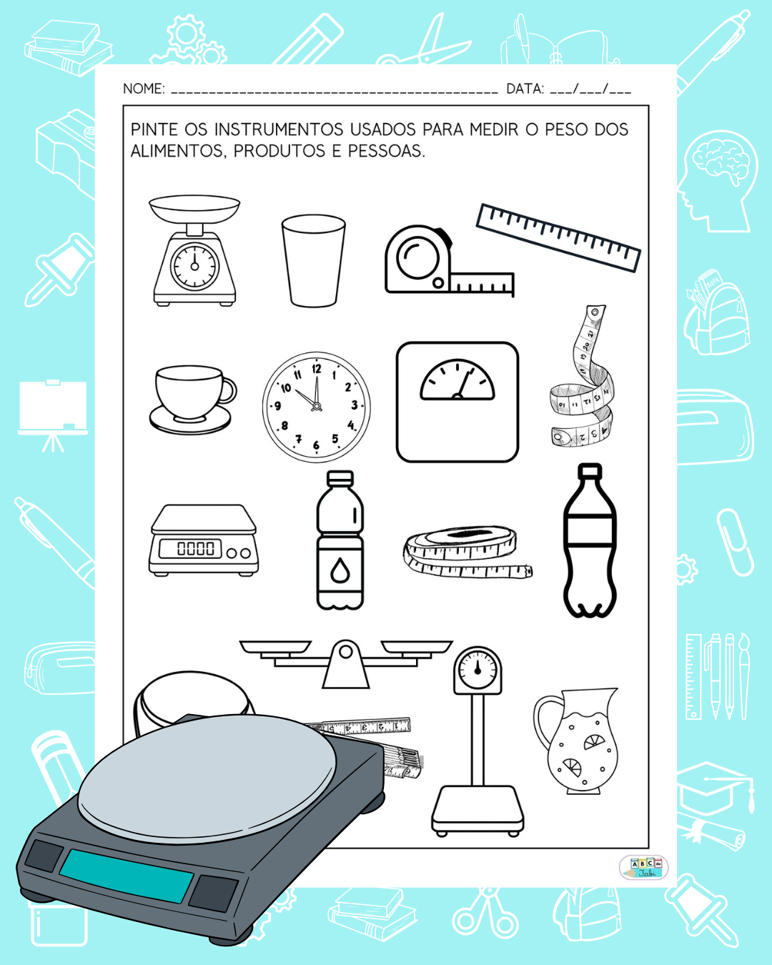 MEDIDAS DE MASSA – 1º ano – ABC da Fabi – Recursos Pedagógicos para ...