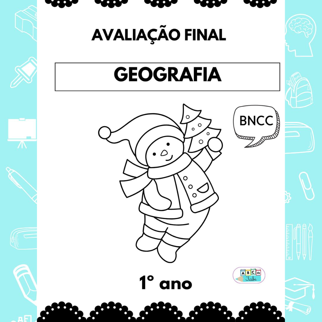 AVALIAÇÃO FINAL GEOGRAFIA - 1º ano