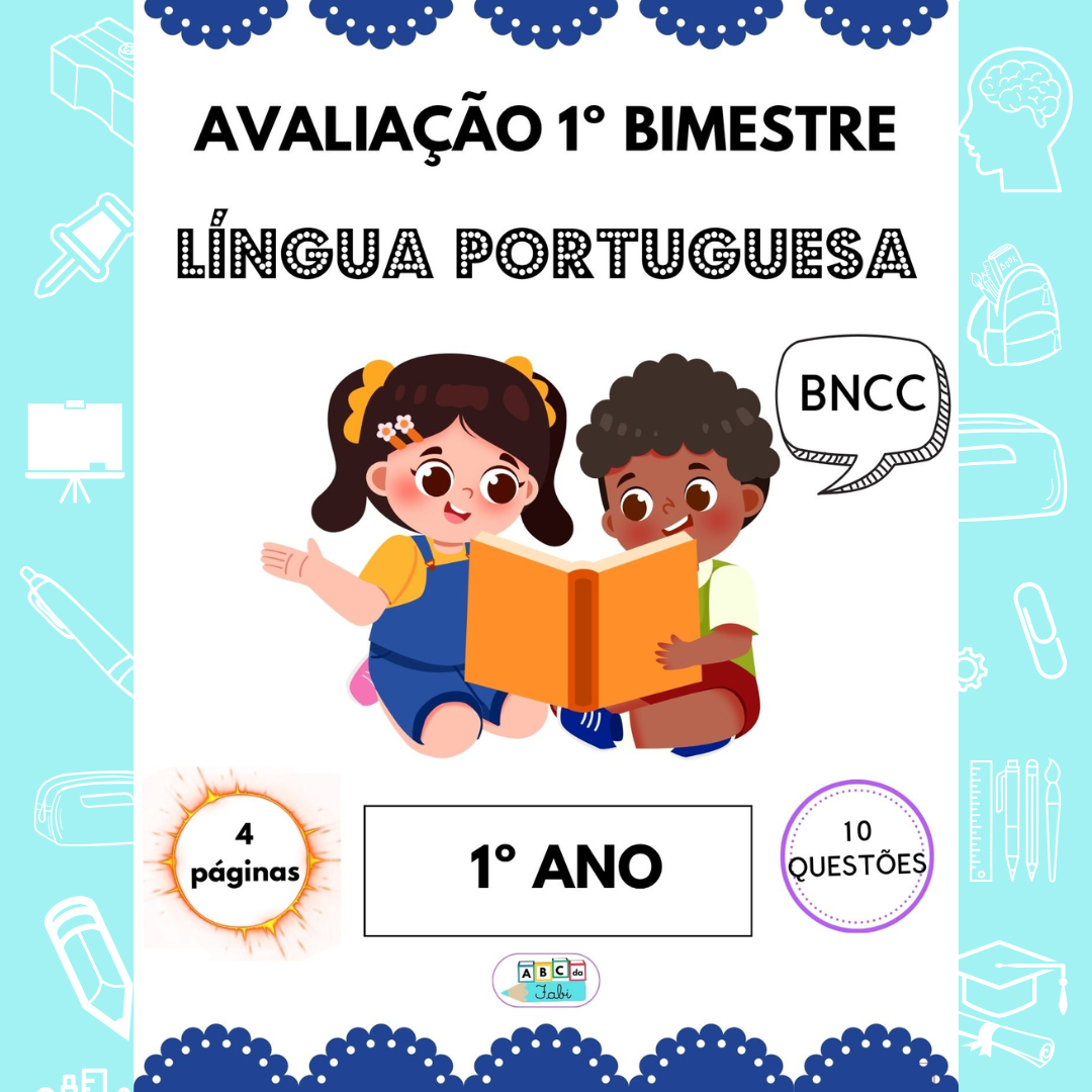 Avaliação Língua Portuguesa 1º ano - 1º bimestre