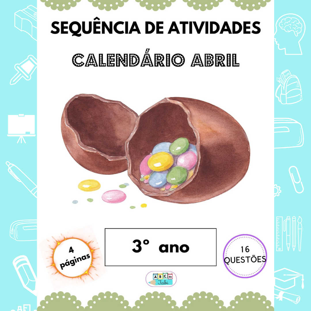 Calendário Abril 3º ano