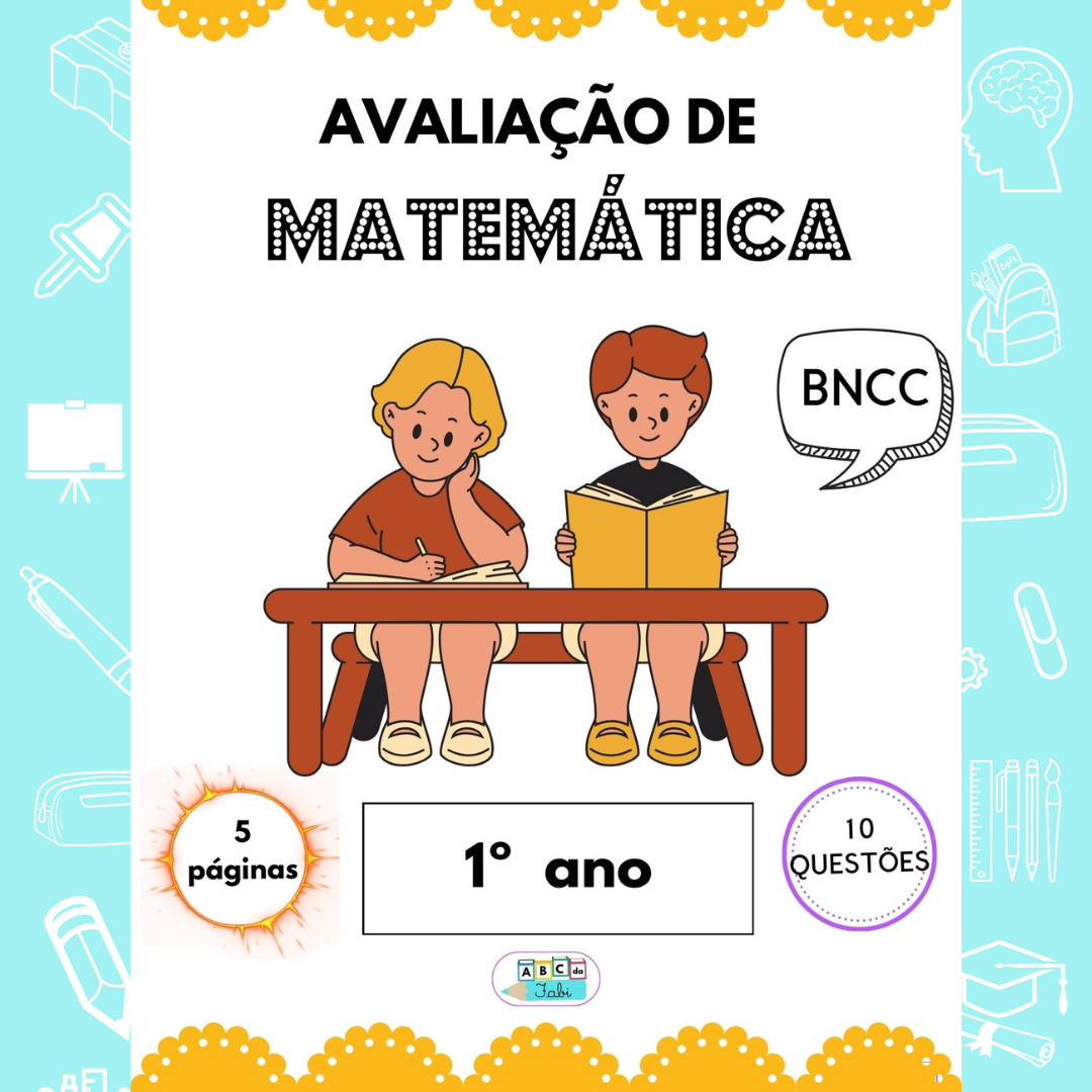 Avaliação de Matemática 1º bimestre 1º ano