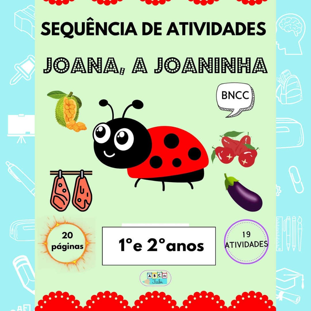Letra J  - Joana, a joaninha