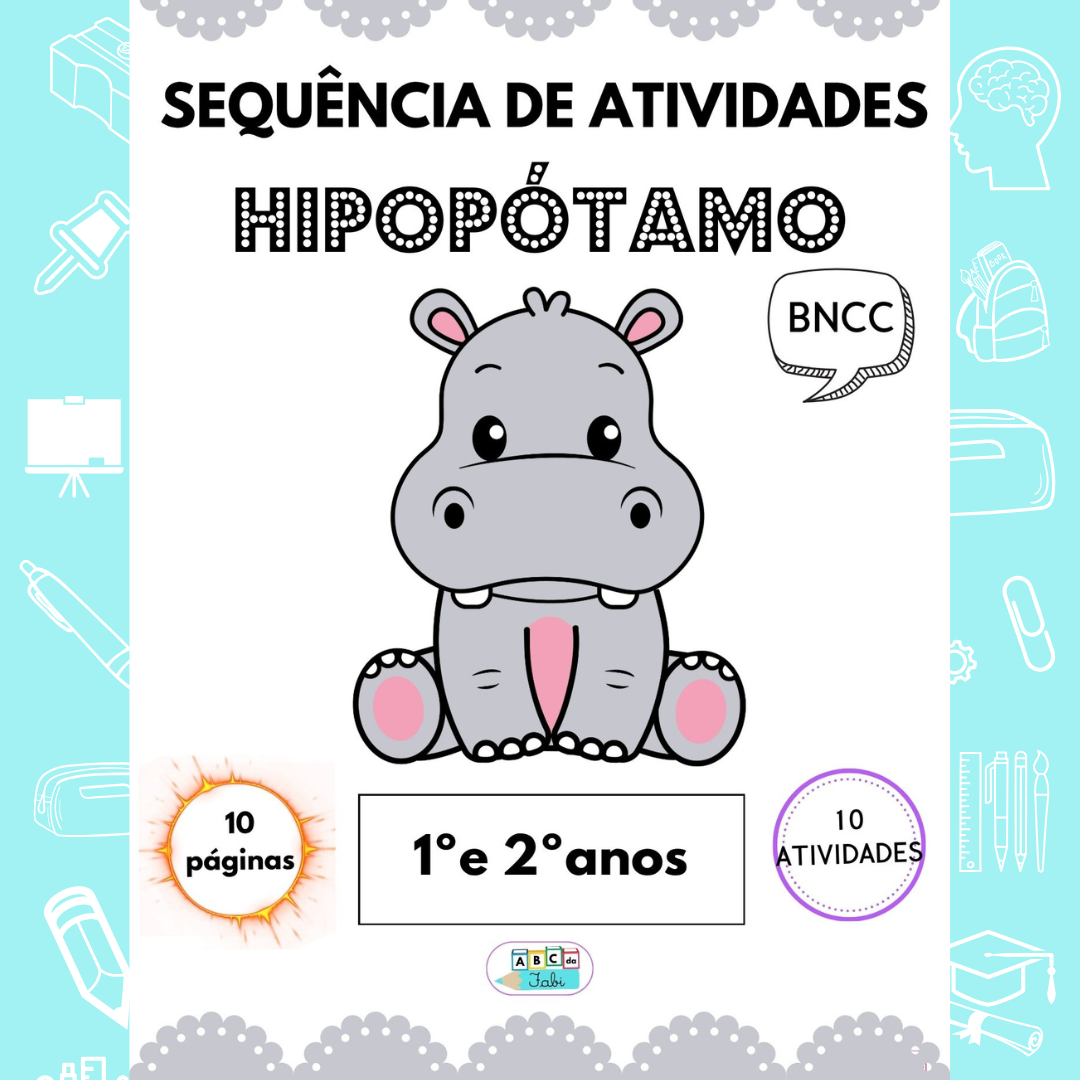 Letra H  - O hipopótamo