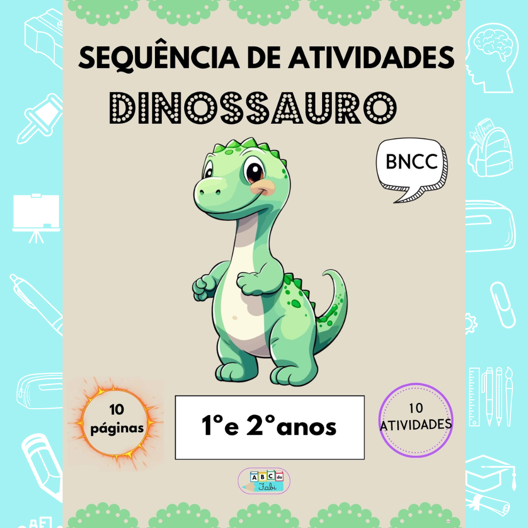 Letra D  - O dinossauro