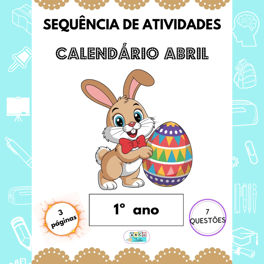 Calendário Abril 1º ano