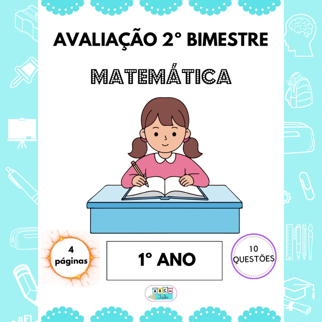 Avaliação Matemática 1º ano  - 2º bimestre