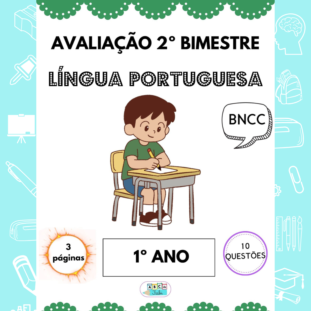 Avaliação Língua Portuguesa 1º ano  - 2º bimestre