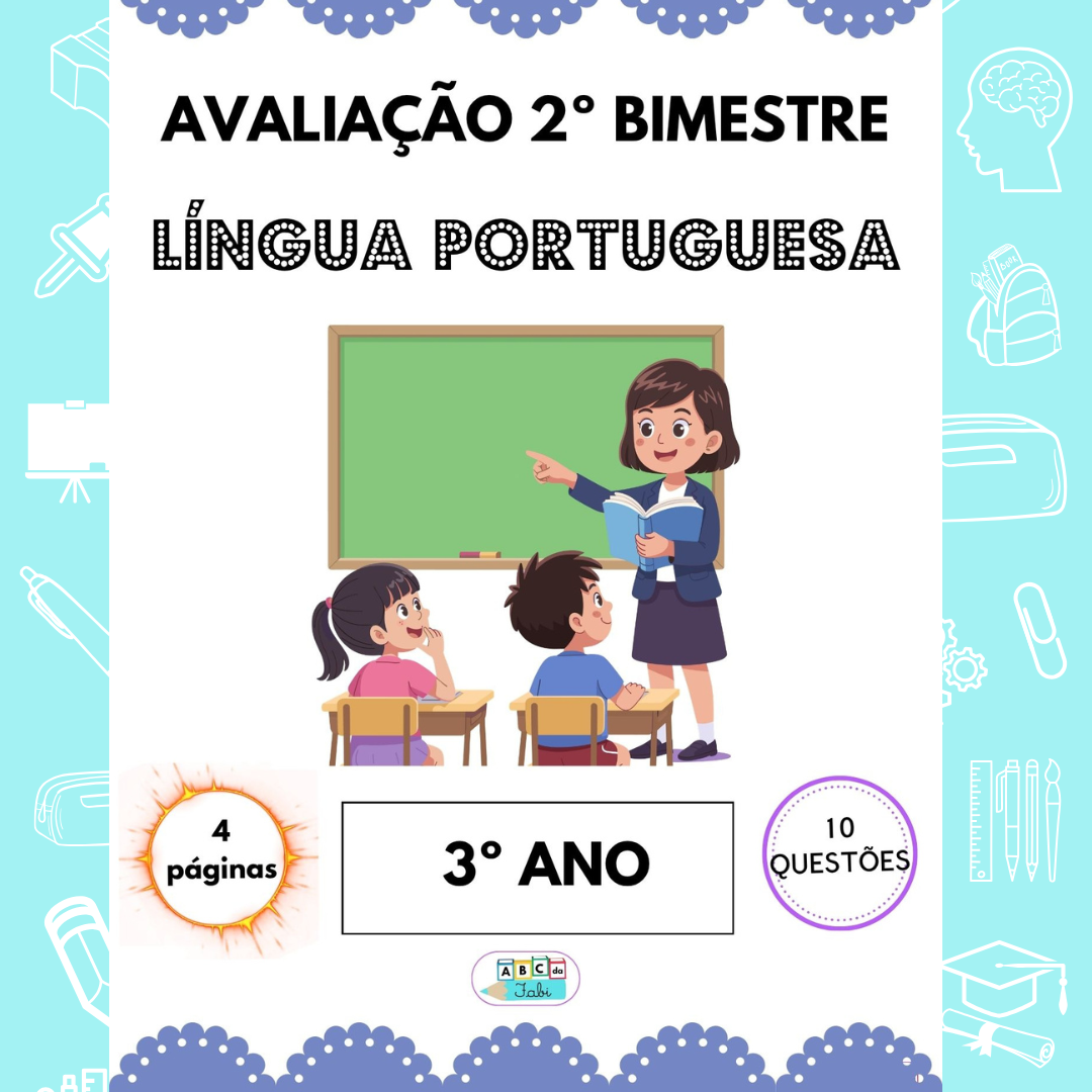 Avaliação Língua Portuguesa 3º ano - 2º bimestre