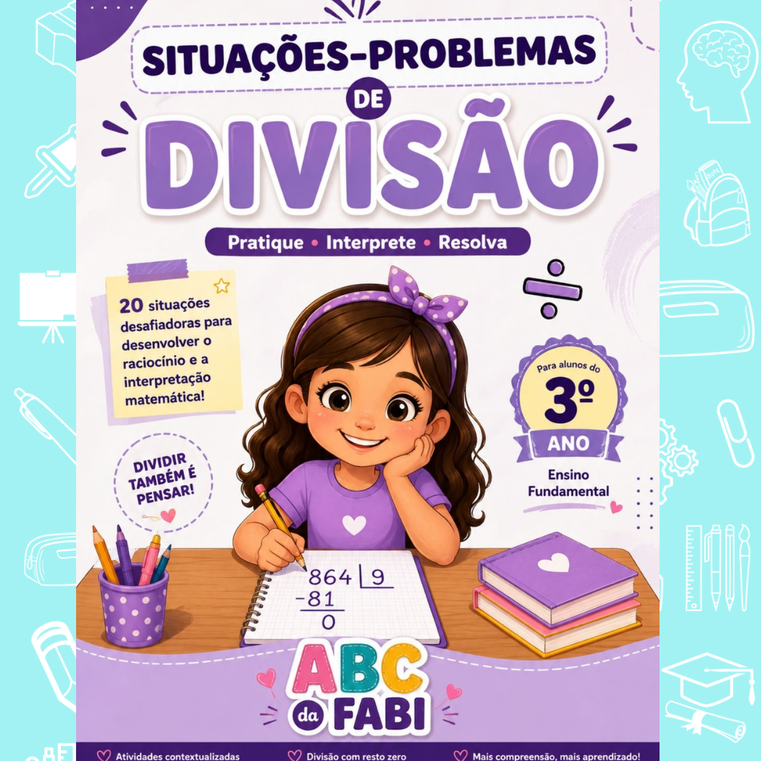 20 problemas divisão 3º ano