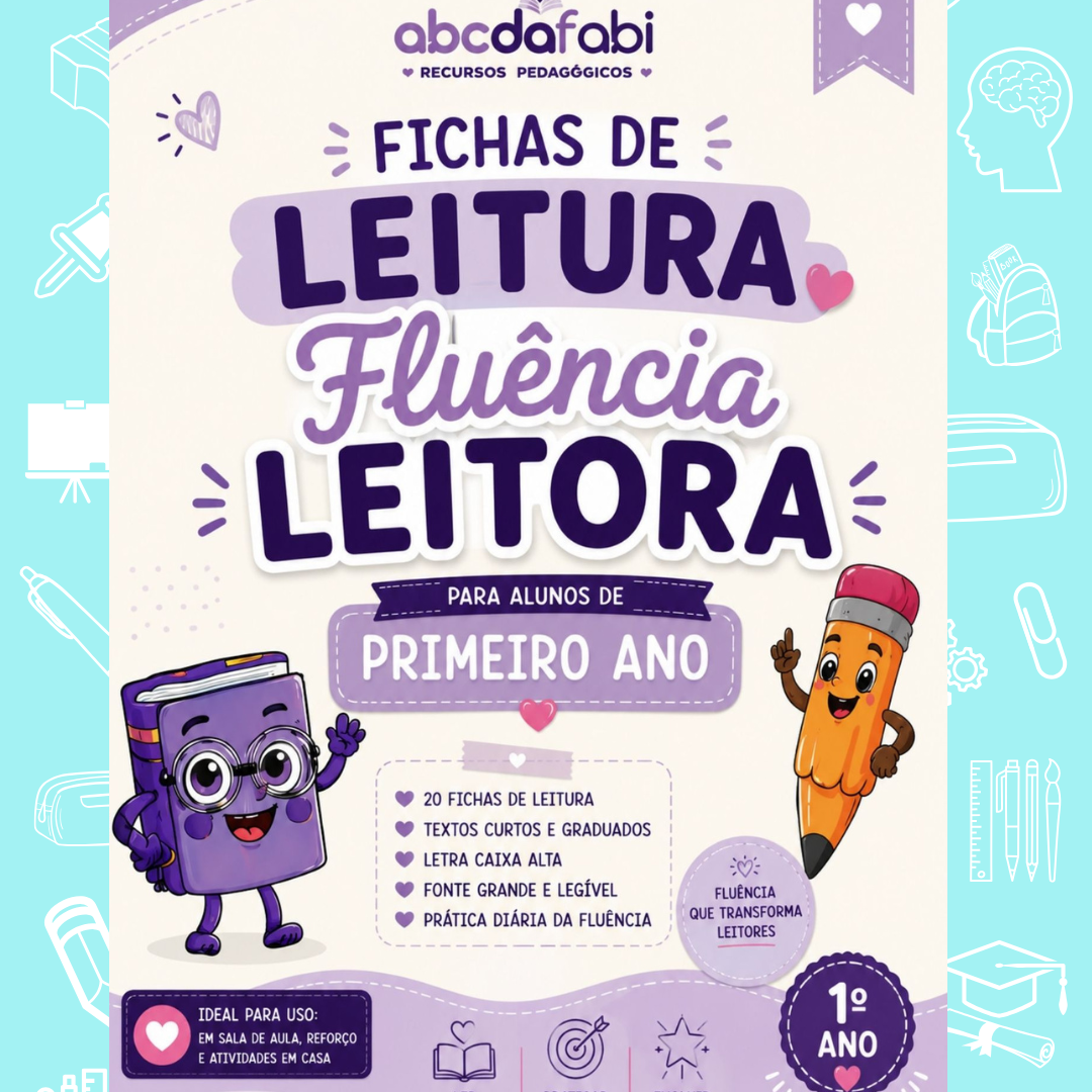 Ficha de Leitura - Fluência Leitora 1º ano