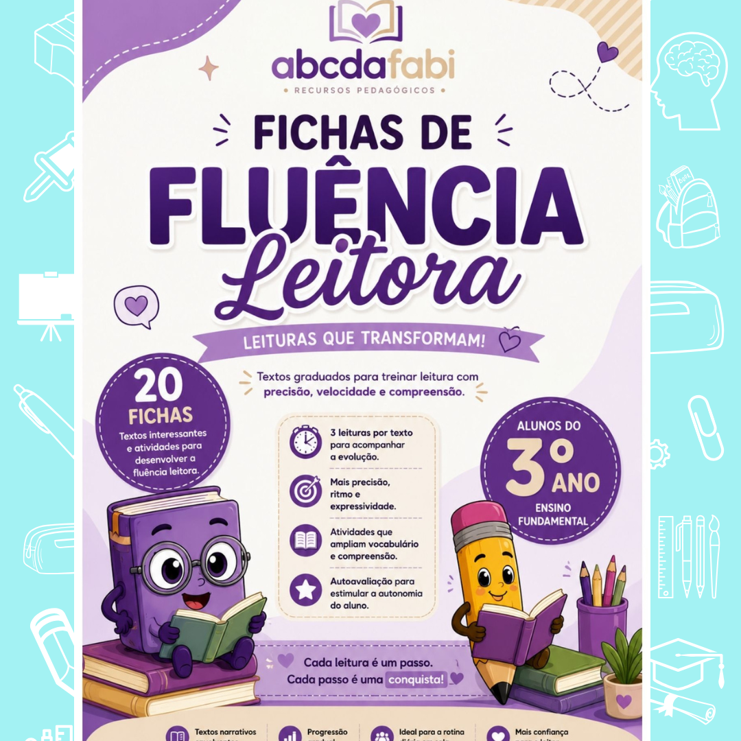 Fichas de Leitura - Fluência Leitora 3º ano