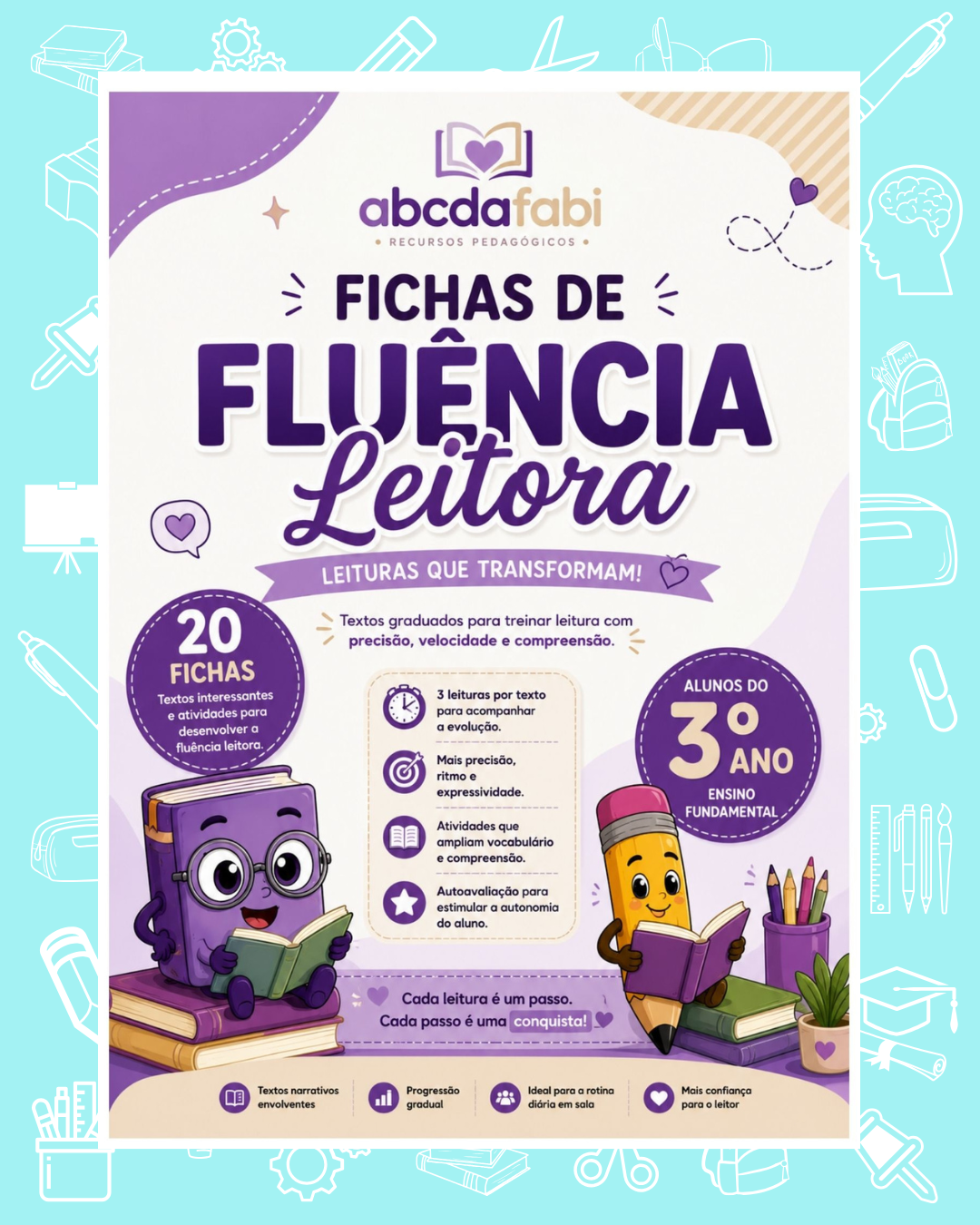 Fichas de Leitura – Fluência Leitora 3º ano