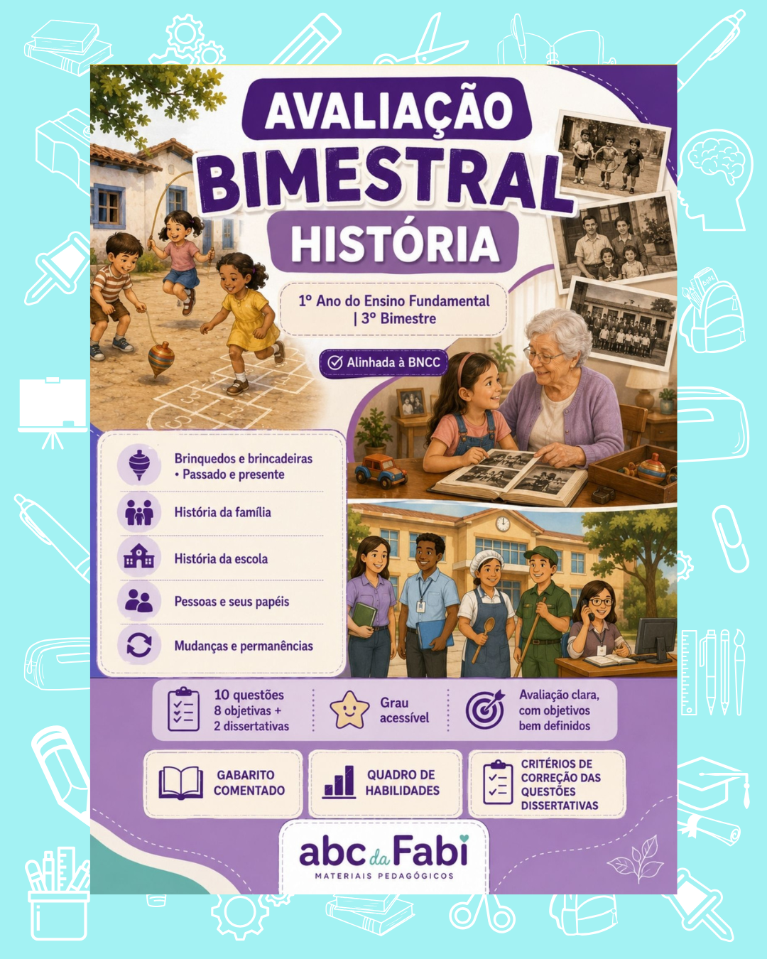 Prova de História 1º ano 3º bimestre