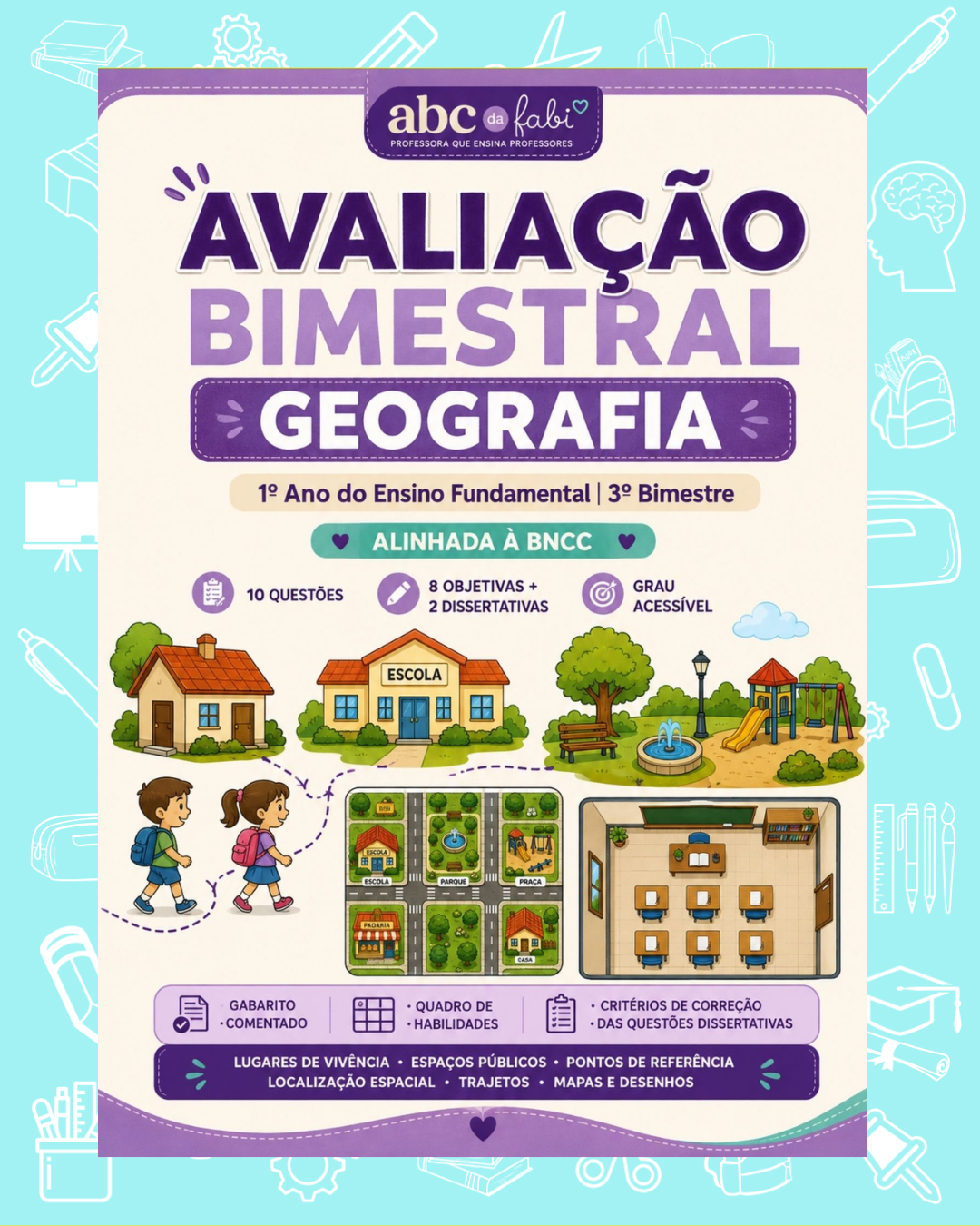 Prova de Geografia 1º ano 3º bimestre