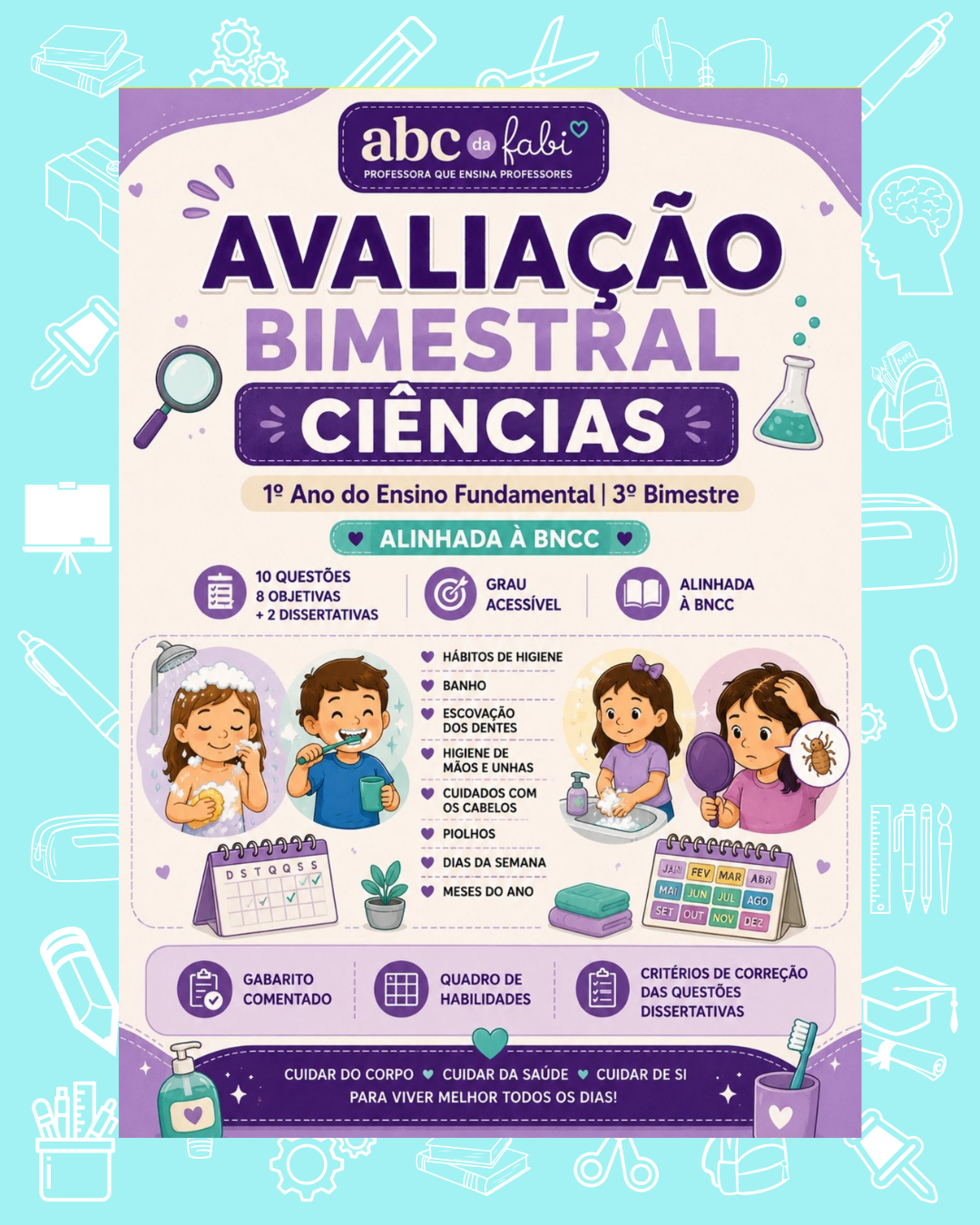 Prova de Ciências 1º ano 3º bimestre